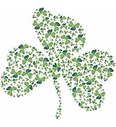 Shamrock of Shamrock St Patricks Day Window Cling Sticker Decal. Irish Home Decor Decoration for ...