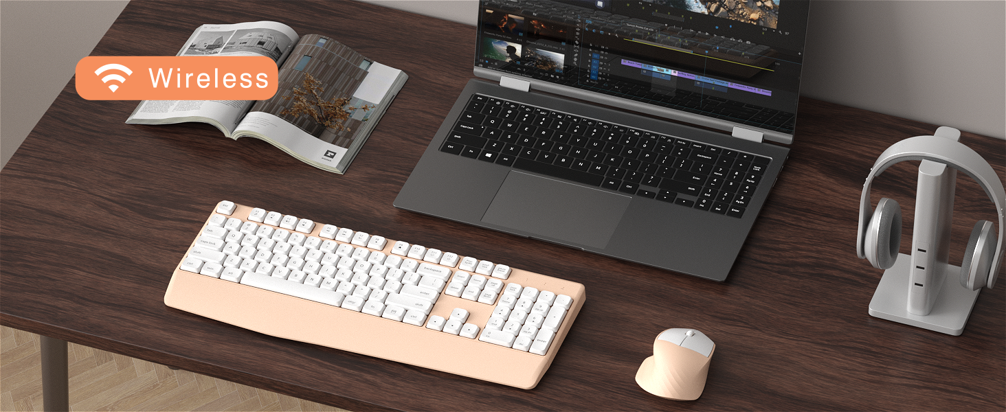 Wireless Keyboard and Mouse Combo