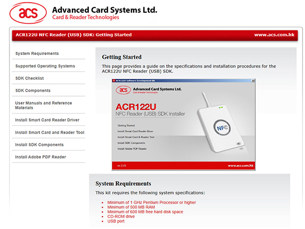 NFC ACR122U Contactless IC Card Reader