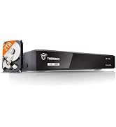 TIGERSECU Super HD 1080P 8-Channel Hybrid 5-in-1 DVR Security Recorder with 2TB Hard Drive, for u...