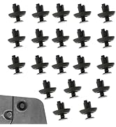 CouTunp 20PCS Engine Cover Clips, 7mm Hole Grille Push-Type Retainer Fasteners, Bumper Engine Und...