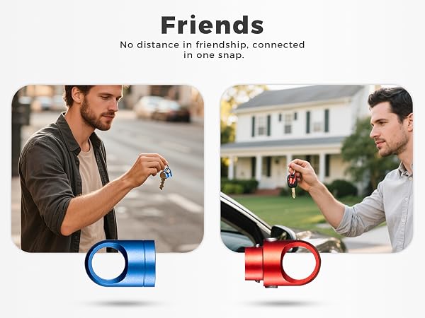 quick disconnect keychain for friends
