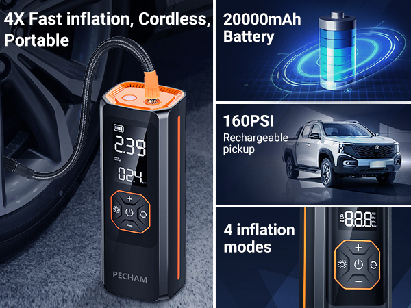 Tire Inflator Portable Air Compressor