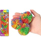 Mini Bandy Ball Set (1 Pack 3 Total) Rubber String Stress Balls Soft Spike Balls Sensory Fidget T...