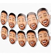 Big Dot of Happiness Custom Photo Fun Face Garland Banner, Personalized Face Cut Out Birthday Ban...