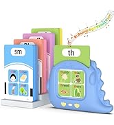 Phonics Talking Flash Cards for Toddlers 2-8, Learn to Read in 20 Stages, Digraphs CVC Blends Lon...