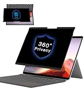 FILMEXT 360°Privacy Screen Protector for Microsoft Surface Pro 7/6/5/4-12.3inch,4 Way Removable S...