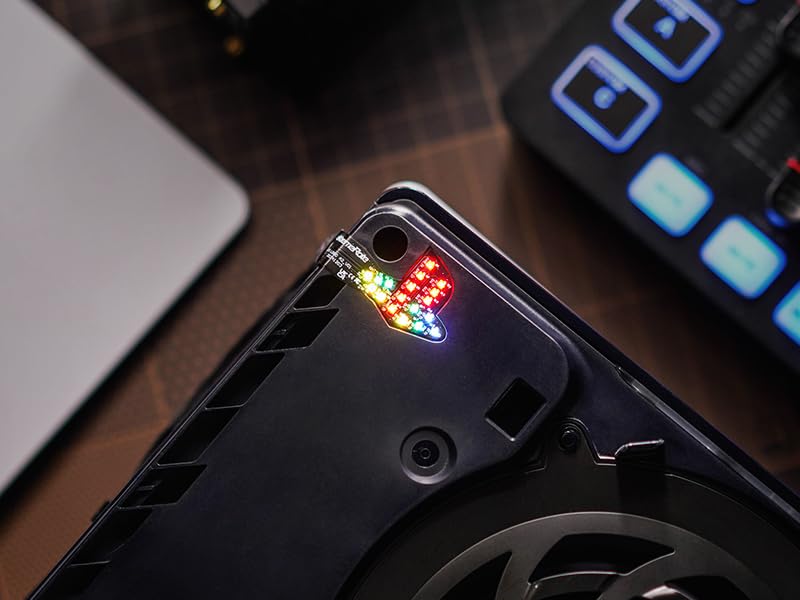 eXtremeRate 7 Colors 40 Effects RGB RAINBOW Logo LED Kit for PS5 Slim/Pro Console