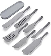 Tongjude Silicone Spurtle Set, Silicone Spatula Set, Heat Resistant Cooking Utensil for Nonstick ...