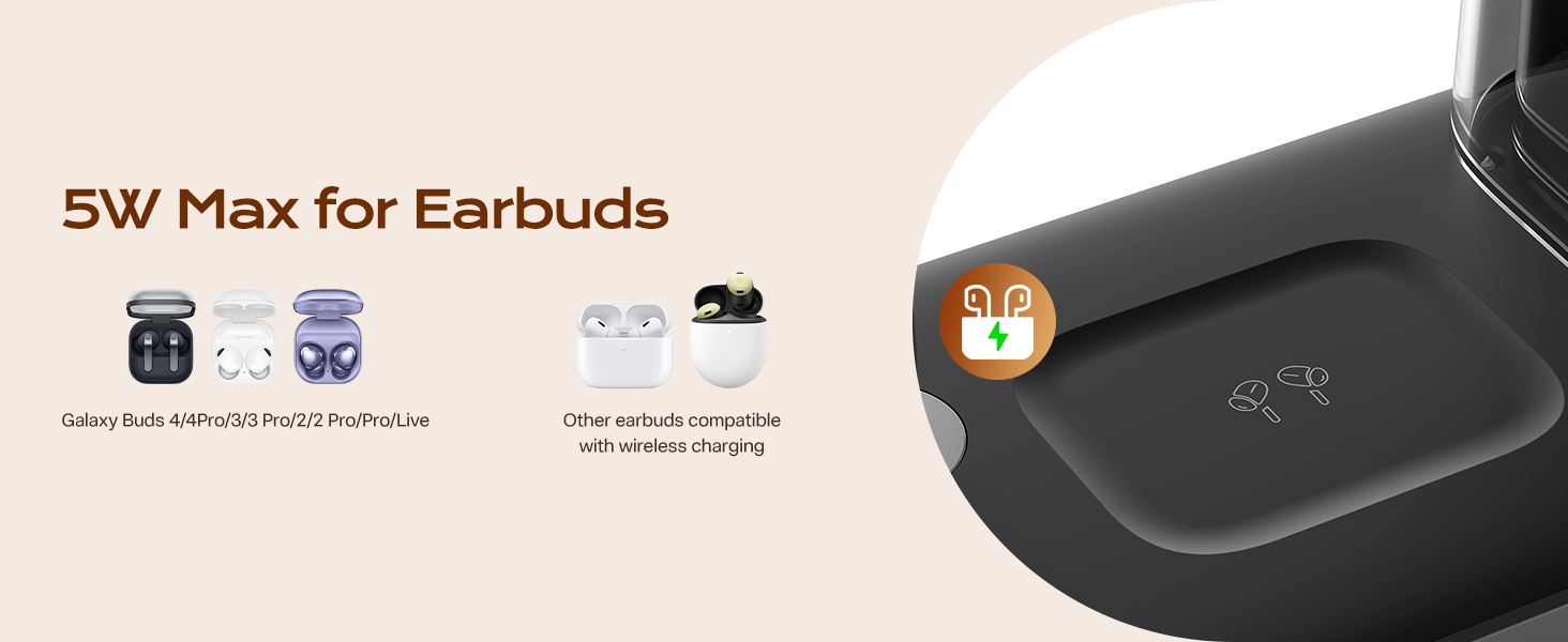 5w wireless charging for earbuds