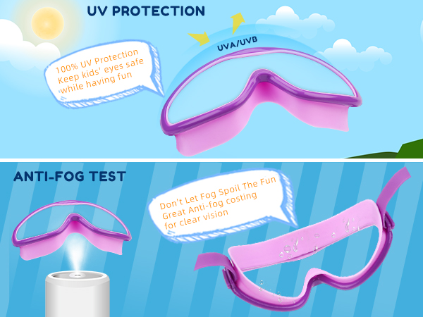 anti fog kids goggles