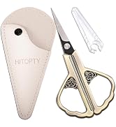 HITOPTY Precision Detail Scissors, Little Sharp Scissor with Cover, Mini Sewing Shears for Craft ...