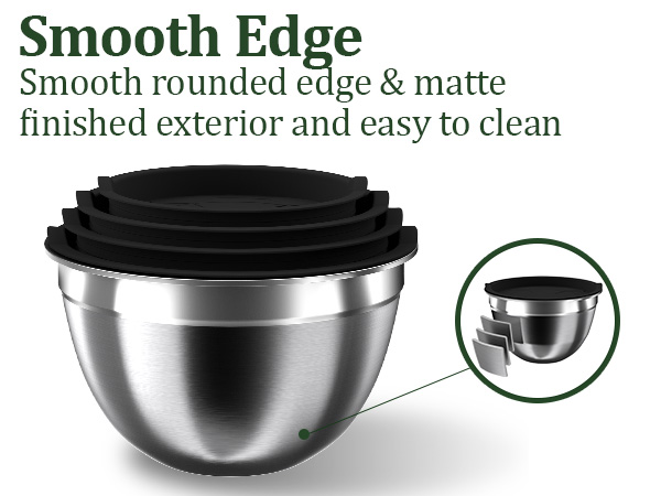 metal mixing bowls stainless steel