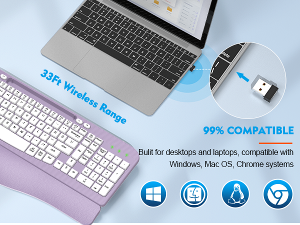 wireless ergonomic keyboard