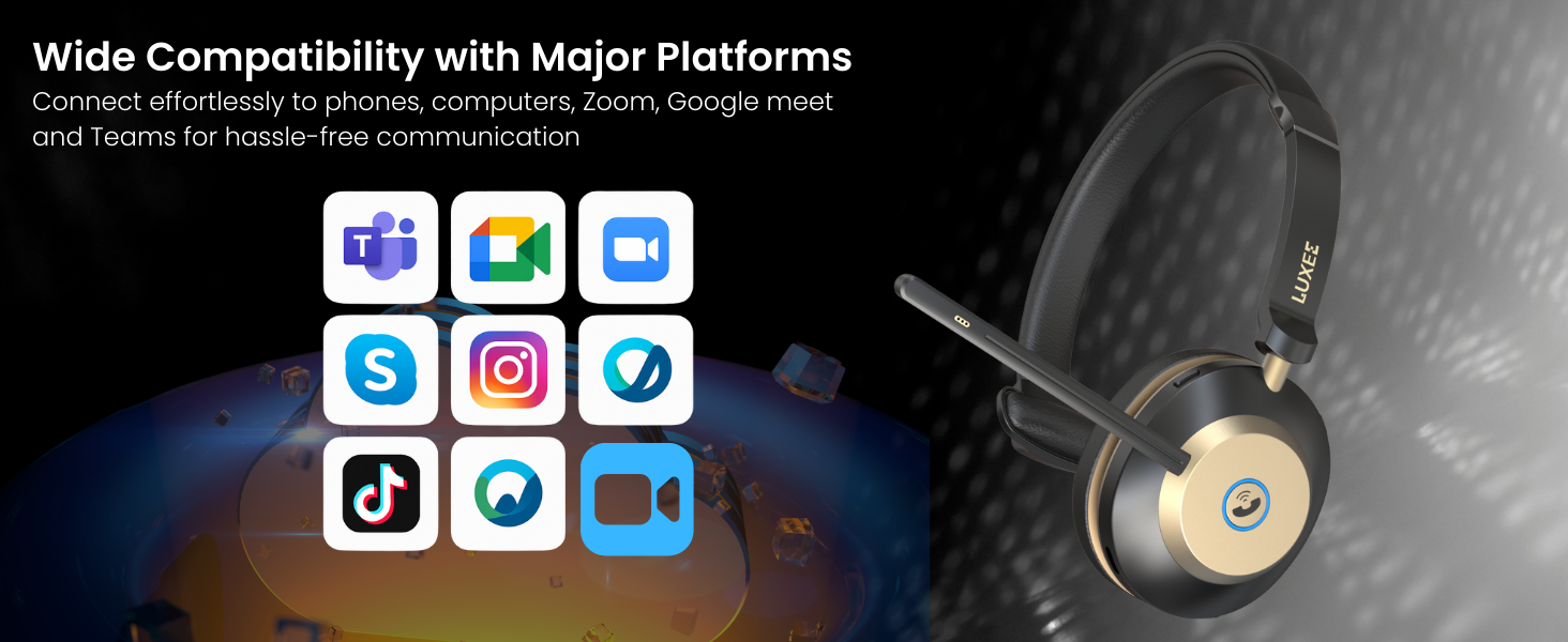 LUXEE headset compatible with apps