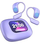 AI Language Translation Earbuds, OWS LCD Touchscreen Real-Time Translator One-Year Free Subscript...