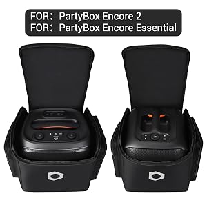 Portable Carrying Case for JBL PartyBox Encore 2 & Encore Essential Speaker