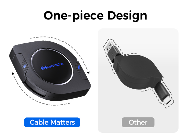 retractable charging cable type c