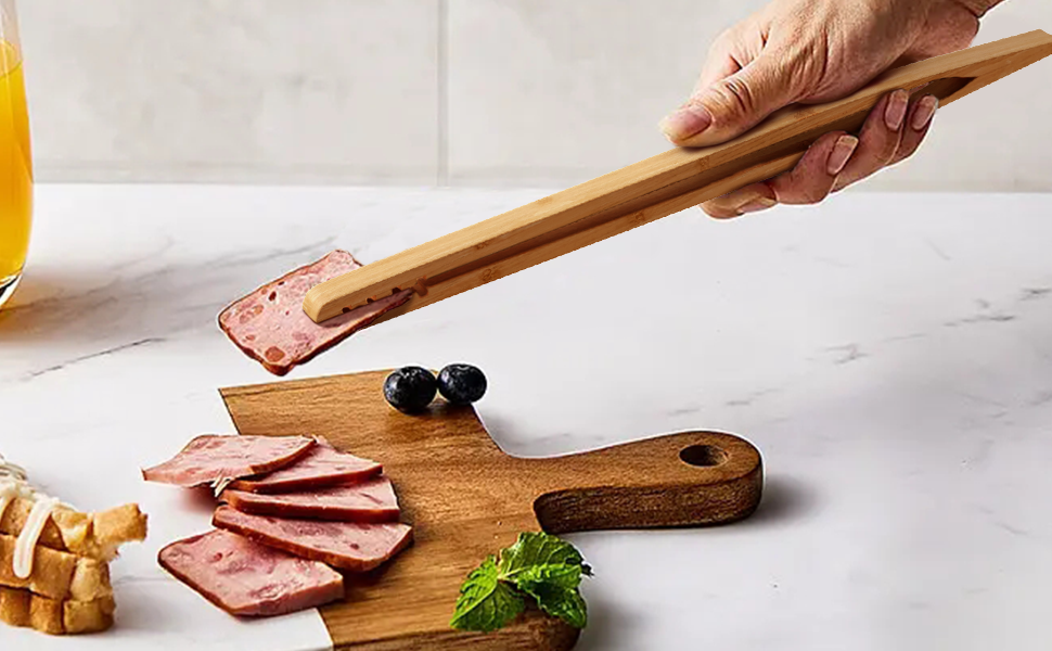 wooden tongs