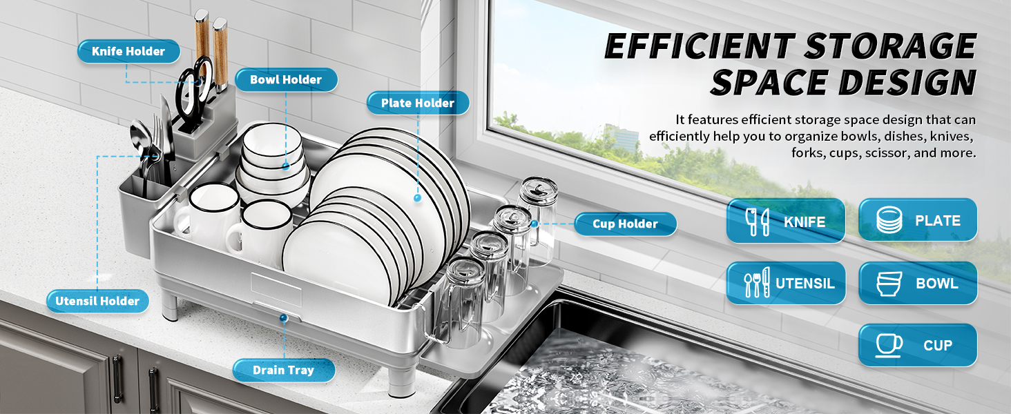 stainless steel dish rack