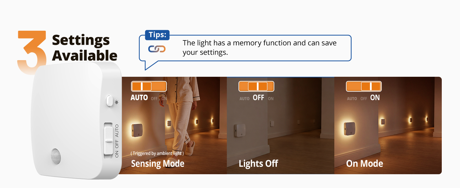wowatt 2000K Rechargeable Night Light