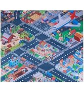 Kids Carpet Playmat Rug, Car Mat for Kids Toy Cars, City Life Educational Road Traffic Carpet Mul...