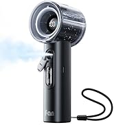 KIMMOO Portable Misting Fan, USB Rechargable Handheld Fan with Water Spray Mist, Up to 13 Hrs Coo...