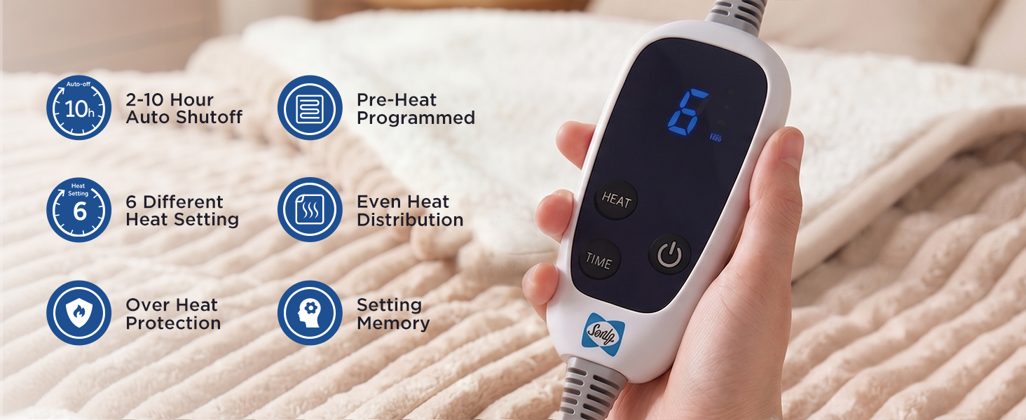 heated throw blanket electric blanket