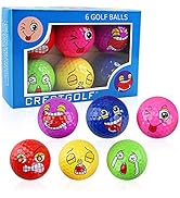 MYKUJA Funny Golf Balls, Practice Golf Balls Colored, Novelty Golf Gifts for Men, Women and Dads,...