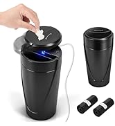Touch-Free Car Trash Can with Motion Automatic Sensor Lid Plug-in, Car Trash Bin Garbage Can Leak...
