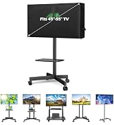 45-55" Waterproof Outdoor TV Cover for Mobile TV Cart,Weatherproof TV Covers Fits Universal TV St...