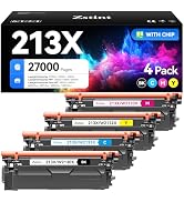213X High Yield Toner Cartridge Set 4-Pack Replacement for HP 213X 213A W2130X Compatible with HP...