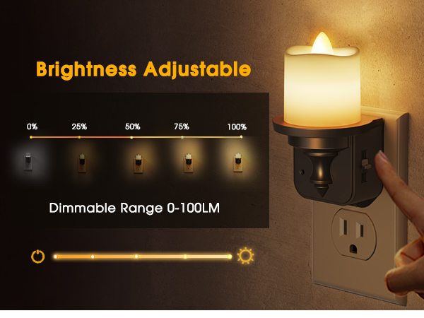 0-100LM Dimmable Night Light