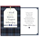 hvdler Friend Happy Father's Day Card, Heartfelt Fathers Day Card Gift for Best Friends BFF, A Fr...