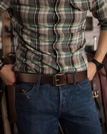 mens belts leather, full grain work jeans dress western gift