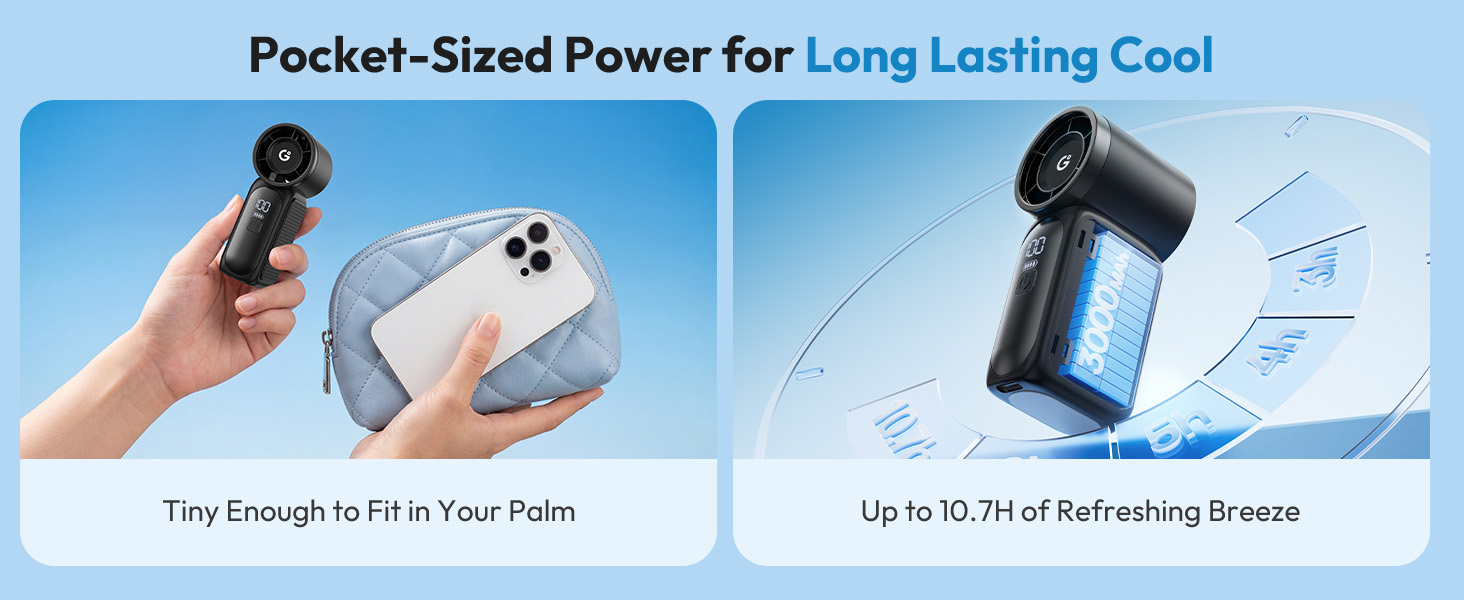 Gaiatop Portable Handheld Mini Fan