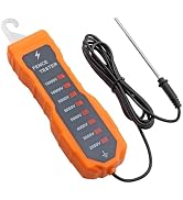 Neoteck 2000-12000V Electric Fence Voltage Tester Fence Fault Finder with 8 Neon Indicator Lights...
