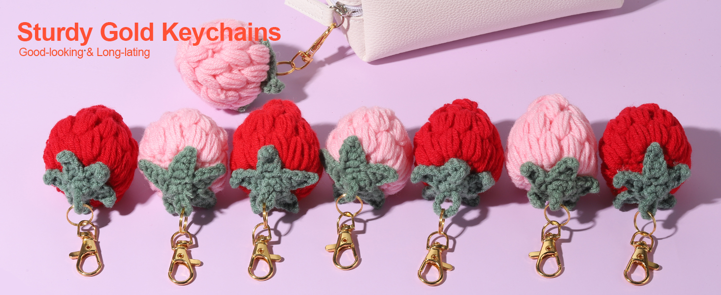 Sturdy Gold Key Chains for Crafts