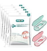 520 Count Dental Floss Picks with 2 Floss Dispenser-3 x Teeth Cleaning Advanced Clean Floss Stick...