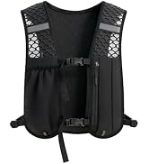 simptech Running Vest Belt Bag - Lightweight Reflective Chest Pack Backpack, Adjustable Straps, Q...