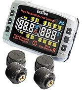 EEZTire-TPMS Real Time/24x7 Tire Pressure Monitoring System (TPMS4) - 4 Anti-Theft Sensors, incl....