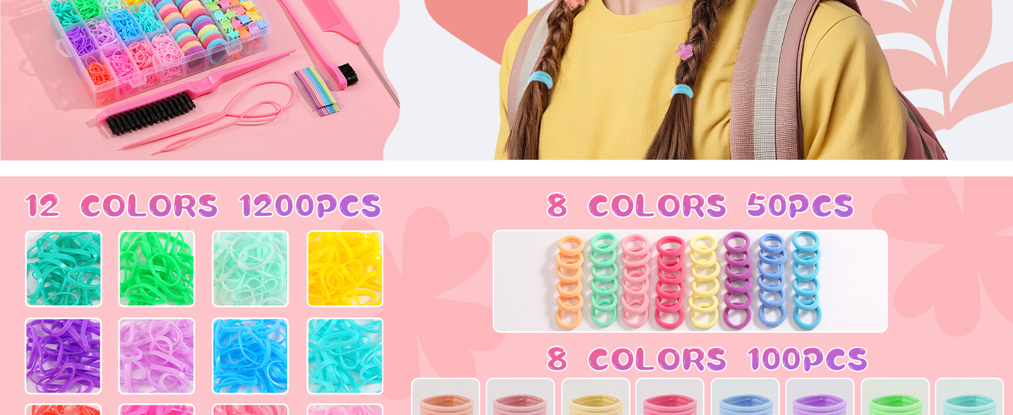 colorful hair ties