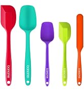 ?Barsone 5-Piece Silicone Spatula Set - Non Scratch, Heat Resistant 446°F Baking Tools for Nonsti...