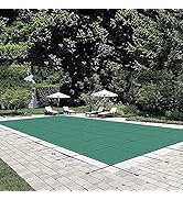 VEVOR Pool Safety Cover, 16 ft x 36 ft Rectangular Winter Inground Pool Cover, Triple Stitched, H...