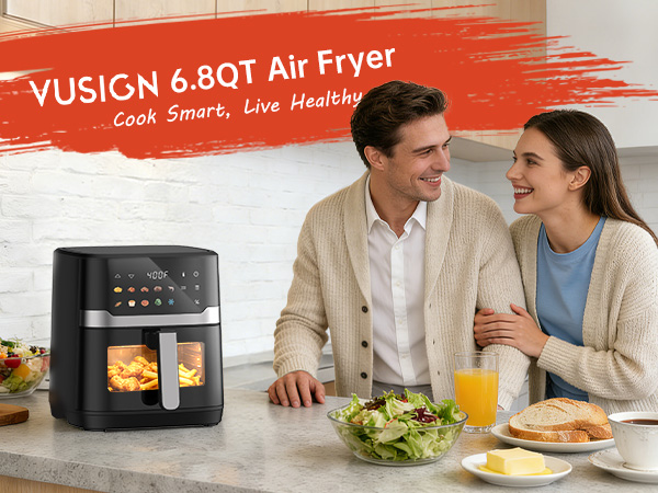 VUSIGN 6.8QT Air Fryer for Your Healthy Life