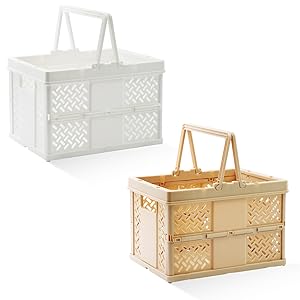plastic baskets with handle