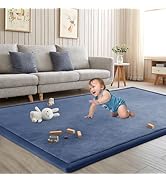 ILPEOD Baby Play Mat for Floor Nursery Rug Muscle Mat Area Rug Playroom Rug 50"x50" Playpen Mat M...
