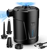 Air Pump for Inflatables,Air Mattress Pump,5200mAh Battery,Camping Essentials,Electric Air Pump,4...