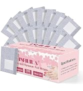 NXJ INFILILA Foil Nail Wraps - 300PCS Gel Nail Polish Remover Foil Wraps for Nails, Soak Off Gel ...