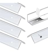 INCERWAY 4PCS 40cm Acrylic Transparent Wall Corner Guard with Screws No-Drill Stickers,Child Proo...